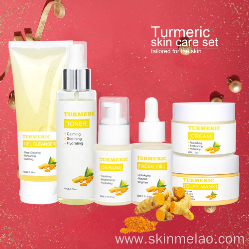 Organic Turmeric Korean Face Skin Care Gift Set